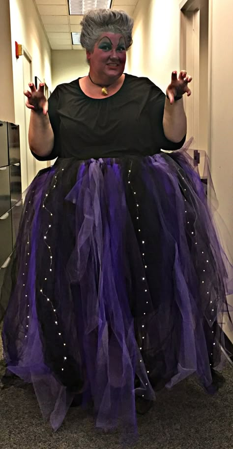 Diy Ursula Costume, Ursula Costume Diy, Ursula Costume, Diy Tulle, Villain Costumes, Plus Size Halloween Costume, Mermaid Halloween, Holloween Costume, Diy Kostüm