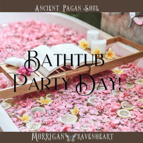 It’s Bathtub Party Day! What a perfect excuse to practice a lot of self-love. Have a long, hot soak in the tub. Add bubbles, flower petals, herbs, Epsom salts, bath bombs; whatever feels good. Place some candles around the tub. Pour yourself a glass of wine or a cocktail. Turn on some relaxing, peaceful music or bring a book into the bath with you. Whatever you decide to do, please take some time for yourself today. Remember how precious, how cherished you are. Treat yourself as such. Epsom Salts Bath, Bathtub Party, Peaceful Music, Time For Yourself, A Glass Of Wine, Epsom Salt, Glass Of Wine, Bath Time, Flower Petals