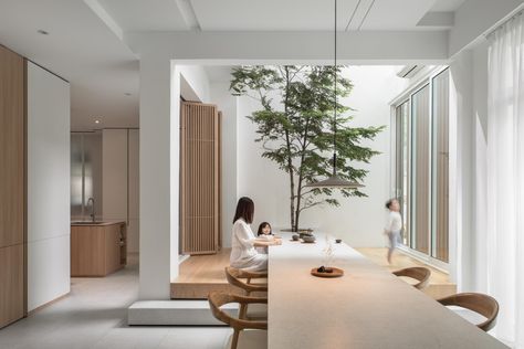 Zen Dining Room, Japandi House, Pins Design, Zen Interiors, Japandi Interior, Zen Style, Interior Minimalista, 아파트 인테리어, Patio Interior