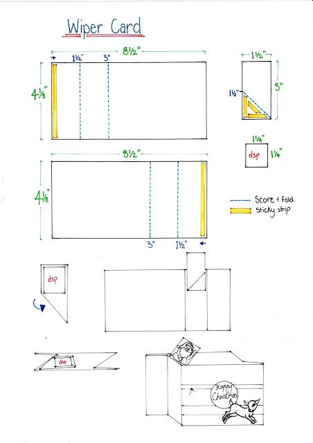 Stampin Up Anleitung, Tarjetas Pop Up, Card Sketches Templates, Fancy Fold Card Tutorials, Card Making Templates, For Christmas, Stamp Tutorial, Paper Craft Tutorials, Card Making Tips