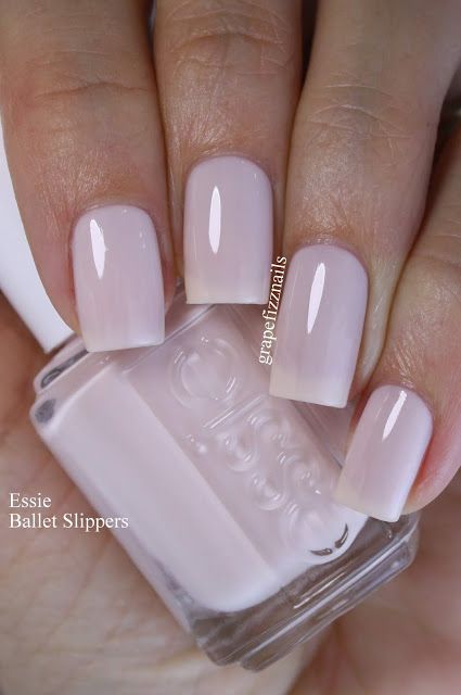 Essie Ballet Slippers | grape fizz nails | Bloglovin’.  “Essie Ballet Slippers. It's such an iconic shade. It’s  a sweet, milky pink. It takes three coats to get the right opacity.” Ballet Slippers Nail Polish, Essie Ballet Slippers, Girly Tomboy, Blush Pink Nails, Essie Nail Colors, Milky Pink, Beautiful Nail Polish, Essie Nail Polish, Nails Polish