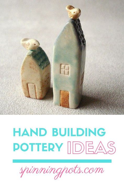 Hand Building Pottery Ideas, Hand Building Pottery, Clay Classes, Entrepreneur Ideas, Beginner Pottery, Pottery Houses, Pottery Workshop, Hand Building, Pottery Handbuilding