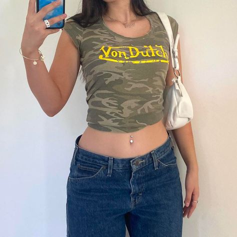 Look what I just sold on Depop 🙌 https://depop.app.link/fbeBj991Prb Camo Crop Top Outfit, Camo Crop Top, Camo Baby, Y2k Camo, Yellow Logo, Camo Top, Camo Baby Stuff, Just Sold, Camo Shirts