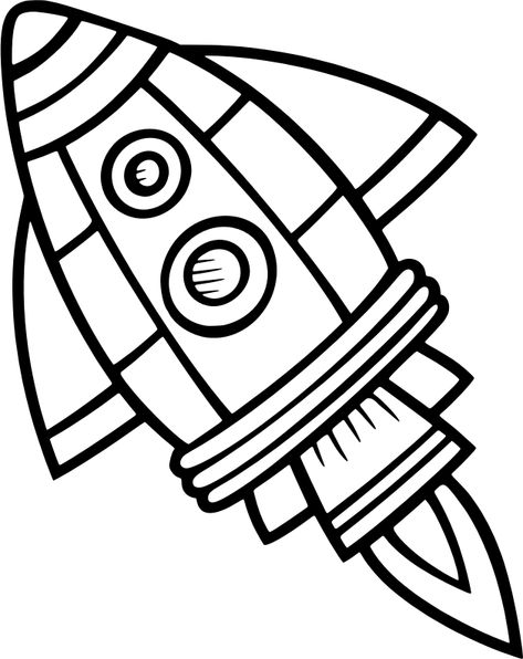 Simple spaceship 3 - Openclipart Rocket Black And White, Simple Spaceship, Rocket Clipart, Clip Art Black And White, Art Black And White, Clipart Black And White, Art Black, Spacecraft, Spaceship