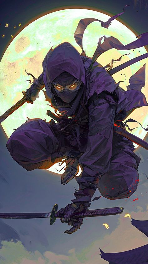 Ninja Dnd 5e, Ninja Shoes Drawing, Modern Ninja Concept Art, Ninja Character Art, Ninjas Art, Ninja Reference, Ninja Concept Art, Ninja Character Design, Ninja Artwork