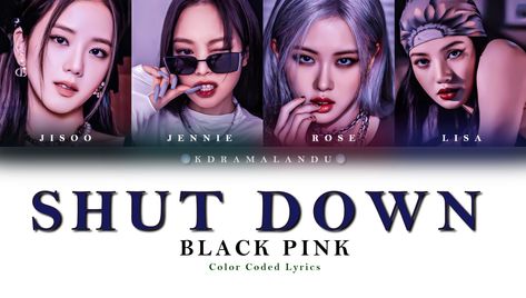 Blackpink jisoo rose jennie lisa Color Coded Lyrics, Lyrics Art, Color Code, Pink Color, Color Coding, Black Pink, Share It, Friends Family, With Friends