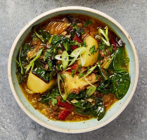 Lemony Lentil Soup, Australian Autumn, Parmesan Soup, Australian Lifestyle, Ottolenghi Recipes, Parmesan Rind, Rainbow Chard, Cooking Tomatoes, Yotam Ottolenghi