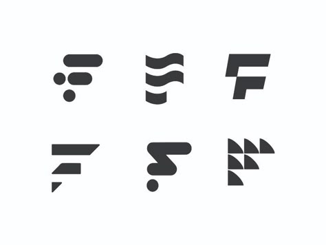 F by matthieumartigny for Wantedesign on Dribbble Clothing Illustration Design, F Logo Design Letter, Fff Logo, F Logo Design, Wind Logo, Letter F Logo, Minimalist Logo Branding, F Design, Fc Logo