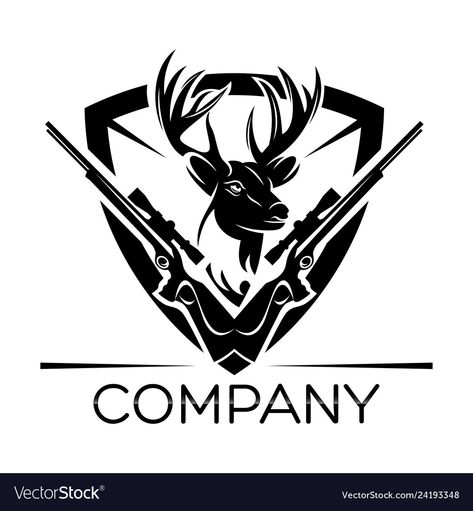 Hunting Logo Design, Deer Hunting Logo, Hunting Logo, Deer Stencil, Deer Logo, Wood Burn Designs, Hunting Deer, Eagle Art, Day Day