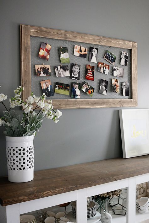 Chicken Wire Photo Frame - Bower Power Concrete Bathroom Design, Chicken Wire Diy, Vstupná Hala, Wire Diy, Dekor Diy, Diy Picture, Chicken Wire, Wood Bar, Pallet Ideas