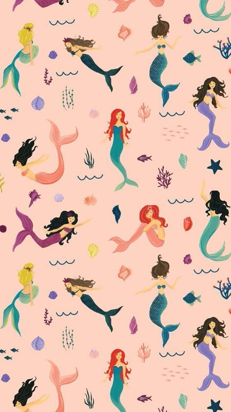 colorful wallpaper for kids room Mermaid Background Wallpapers, Mermaids Wallpaper, Mermaid Wallpaper Iphone, Little Mermaid Wallpaper, Mermaid Wallpaper, Mermaid Background, Mermaid Wallpapers, Wallpaper Iphone Summer, Pop Art Wallpaper