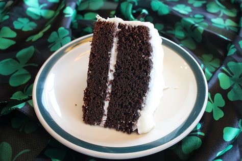 Irish Chocolate Porter Cake Buttercream Cream Cheese Frosting, Porter Cake, Boozy Cakes, Chocolate Cake With Buttercream, Irish Chocolate, Chocolate Espresso Cake, Vanilla Bean Frosting, Vanilla Bean Buttercream, Espresso Cake