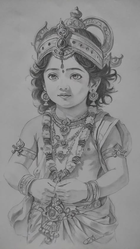 PENCIL DRAWING ART | Pencil drawing cute krishna 🪈 | Facebook Pencil Drawing Images, Krishna Drawing, Pencil Sketch Images, Cool Pencil Drawings, Beautiful Art Paintings, Hinduism Art, Art Drawings Sketches Pencil, Cute Krishna, Indian Art Paintings