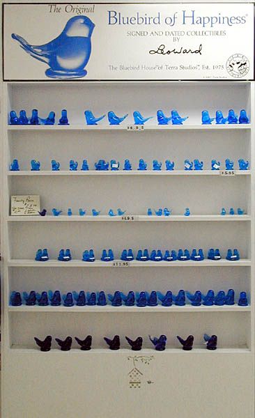 Bluebird Cottage, Blue Bird Of Happiness, Bluebird Of Happiness, Hospital Gifts, Origami Bird, Cobalt Glass, Blue Birds, Love Blue, Glass Birds