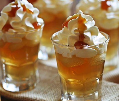 Caramel Apple Jello Shots – Chloe foods Caramel Apple Jello Shots, Apple Jello Shots, Jello Shooters, Green Jello, Sugar Free Jello, Jello Shot Recipes, Apple Cider Caramels, Caramel Syrup, Shot Recipes