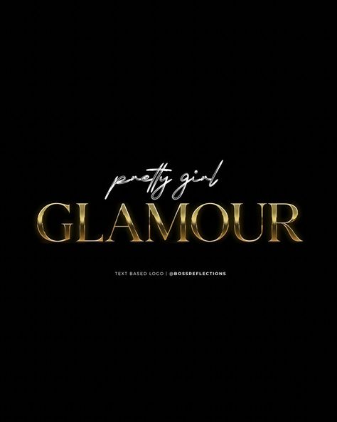 Text based logo design for Pretty Girl Glamour 💛 Book with BossReflections for your next design project. Click the link in bio to book for the month of Aug 🔗 📧: bossreflections2022@gmail.com #explore #explorepage #graphicdesign #graphicdesigner #contentcreator #contentpost #storypost #fwtxgraphicdesigner #fwtx #brandstylist #textbasedlogo Text Based Logo, Brand Stylist, Design Project, Content Creator, Design Projects, Link In Bio, Logo Design, Graphic Design, Collage