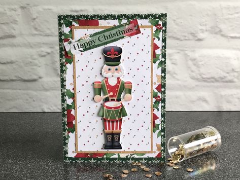 Childrens Christmas Cards, Nutcracker Christmas Card, Sample Christmas Cards, Nitwit Collections, Handcrafted Christmas Cards, Nutcracker Collection, Handmade Christmas Cards, Album Journal, Christmas Papers