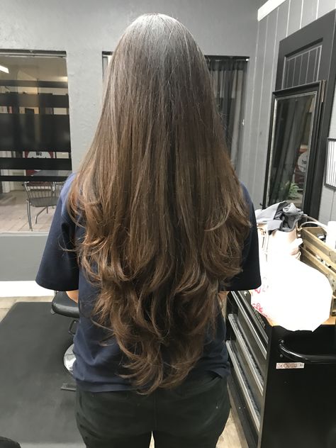 V Cut Hair, Blond Rose, Haircuts For Long Hair With Layers, Long Face Hairstyles, Hairstyles For Layered Hair, Long Layered Haircuts, Haircuts Straight Hair, Hairstyles Easy, Long Layered Hair