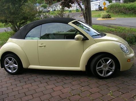 2008 Volkswagen Beetle Convertible, Volkswagen Bug Aesthetic, Cute Cars Accessories, Volkswagen Convertible, Punch Buggy, Slug Bug, Vw Beetle Convertible, Volkswagen Beetles, Vw New Beetle