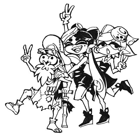 Cuttlefish Splatoon, Captain Cuttlefish, Callie Marie, Splatoon Squid, Squid Sisters, Callie And Marie, Splatoon Comics, Squid Games, Splatoon