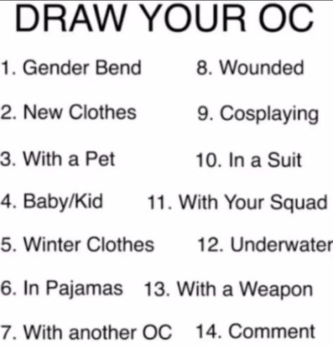 Draw Your Oc In This Style, Funny Drawing Prompts, How To Change Your Art Style, Oc Changes, Things To Draw Your Oc Doing, Drawing Styles How To Find Your, Art Style Inspo Sketches, My Oc In Different Styles, Oc Art Prompts