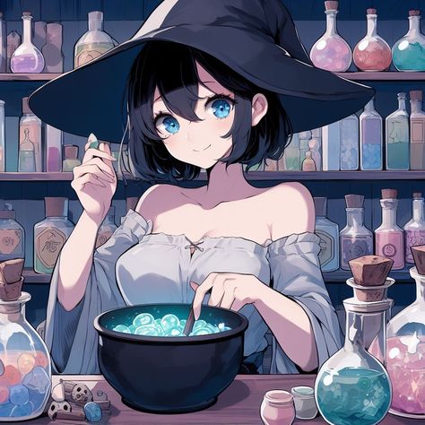 #cadı #anime #witch #aninewitch #sweetgirl #coolgirl Witch Anime Pfp, Cute Anime Witch, Anime Witches, Witch Anime, Anime Goth, Anime Witch, Witchy Wallpaper, Witch Outfit, Witch Art