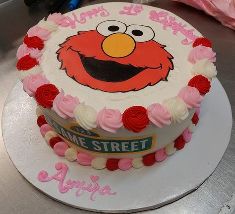 Elmo Cake Girly, Elmo Cake, Themed Cakes, Birthday Cake, Birthday Party, Cake, Birthday