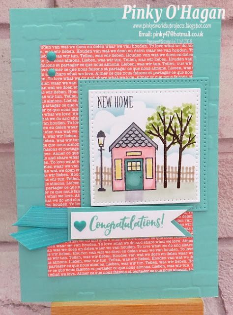 Stampin Up House Cards, Stampin Up New Home Cards, Coming Home Stampin Up Cards, New Home Cards Handmade, House Cards, House Card, New Home Card, Silhouette Cards, Home Card