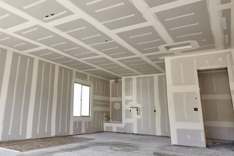 Drywall Material Calculator - Plus Joint Compound, Tape, & Screws Ceiling Texture Types, Drywall Finishing, Drywall Installation, Drywall Repair, Building Process, Basement Bedrooms, Jacksonville Florida, New Home Construction, Remodel Bedroom