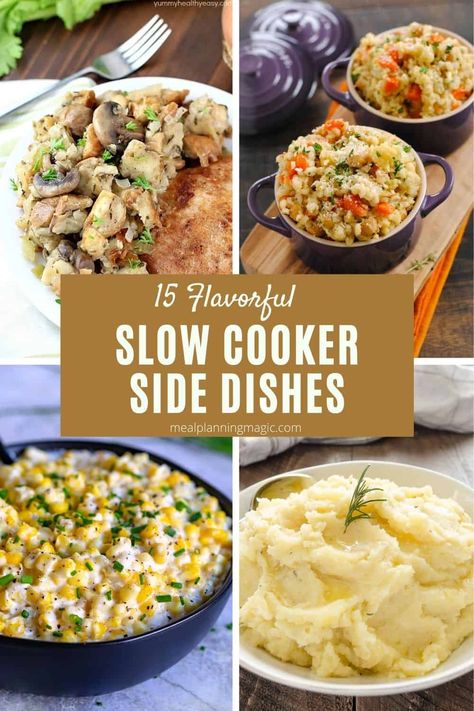 Vegetable Side Dish Crock Pot, Slow Cooker Christmas Sides, Crockpot Vegetable Recipes Side Dishes, Sides Dishes Crockpot, Crockpot Side Recipes, Crockpot Side Dish Recipes, Crockpot Vegetable Side Dishes, Crock Pot Sides Dishes, Crock Pot Side Dishes For A Crowd