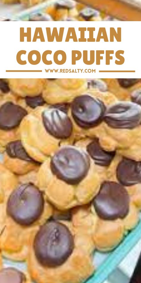 In this blog, I will share with you a Hawaiian coco puffs recipe that is extremely delicious. Coco Puffs Recipe, Penn Station Cookie Recipe, Paula Deen Bread Pudding, Ube Polvoron Recipe, Polvorones Recipe, Coco Puffs, Ranch Recipe, Puff Recipe, Shortbread Cookie Recipe