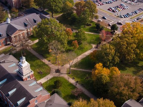 Aerial view of the Browning lawn at Austin Peay State University. Austin Peay State University, Aerial View, State University, Browning, Austin, Lawn, University, House Styles, Travel