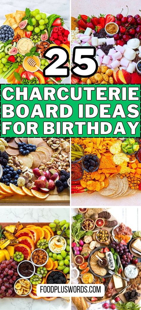 Snack Platter, Charcuterie Recipes, Birthday Food, Birthday Party, Snack Platters, Charcuterie And Cheese Board, Charcuterie Recipes. Charcuterie Board Ideas Birthday Party, Birthday Charcuterie Board Dessert, 25th Birthday Charcuterie Board, Types Of Boards Food, Charcuterie Board For Parties, Charcuterie Table Birthday, Birthday Food Board Ideas, 21st Birthday Charcuterie Board, Birthday Party Charcuterie Board Ideas