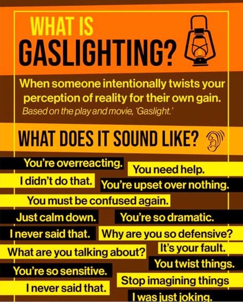 Gaslighting, an interesting concept. Did you know these examples or perhaps experience them yourself? . . . . .  #counseling #therapy #mentalhealthadvocate #onlinecounseling #suicideprevention #stopthestigma #stress #onlinetherapy #psychology #therapist #mindfulness #mentalhealthawareness #psychotherapy #healing #therapistlife #mentalillness #selfesteem #couplescounseling #prepareenrich #selfcare #copingskills #premaritalcounseling #marriage #couples #mentalhealthcounseling #rachelbutlercounseli Perception Reality, What Is Gaslighting, Narcissism Relationships, Narcissistic Behavior, Name Calling, Everything About You, Toxic Relationships, Narcissism, Calm Down