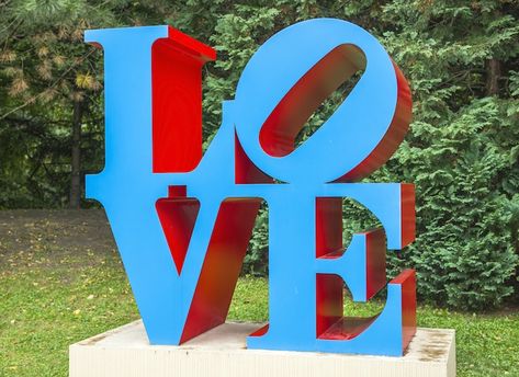 The Surprising History of Robert Indiana's "Love" Sculptures Love Sculpture Art, Robert Indiana Love, Indiana Love, Love Sculpture, Robert Indiana, Claes Oldenburg, Christian Science, One Hit Wonder, Whitney Museum