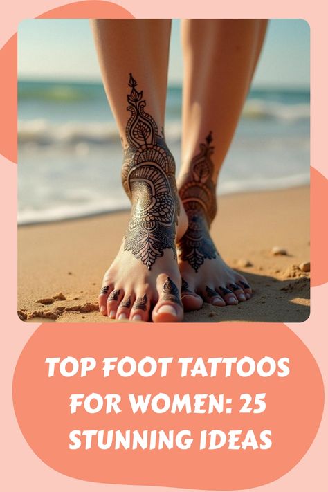 Top Foot Tattoos for Women: 25 Stunning Ideas Top Foot Tattoos For Women, Top Foot Tattoos, Women Feet Tattoos, Foot Tattoo For Women, Foot Tattoo Ideas, Tattoo Process, Foot Tattoos For Women, Healing Tattoo, Perfect Tattoo