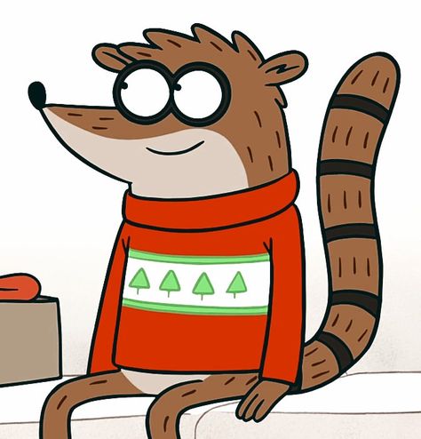 Regular Show Christmas, Rigby Pfp, Regular Show Rigby, Cartoons Christmas, Cartoon Pfp, Regular Show, Cartoon Wallpaper Iphone, Phone Stuff, Christmas Icons