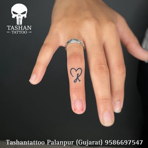 TashanTattoo
AshokTattooWala
S.4.5,Tirupati plaza
Opp. New bus stand
Near gd modi collage
Palanpur (gujrat)
9586697547
9687533310 K Letter Tattoo Design Heart, V Finger Tattoo, Small Couple Finger Tattoos, Khushi Name Tattoo, Finger And Hand Tattoos For Women, Tatoos Couple Relationships, Finger Name Tattoos For Women, Flower Finger Tattoos For Women, Finger Name Tattoos