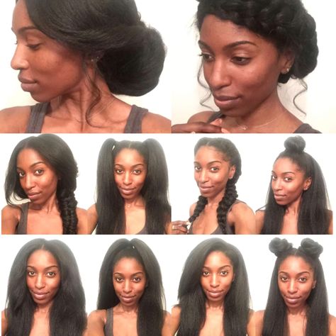 @TheFlauntFiles ued the @Outre_Hair synthetic wig in the style "Annie" color 1B to create all 10 NATURAL HAIR STYLES! Quick Weave Color, Outre Hair, Natural Hair Transitioning, Half Wig, Protective Hairstyles For Natural Hair, Natural Hair Wigs, Hair Advice, Quick Weave, Natural Hair Inspiration