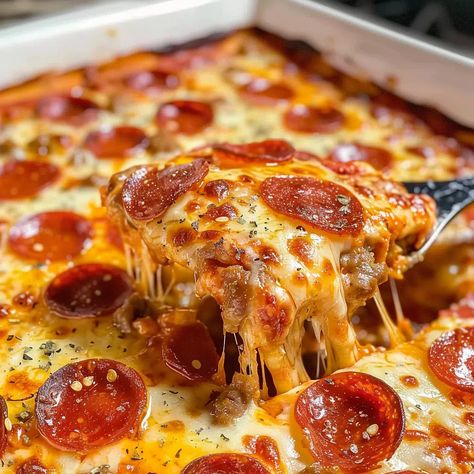 Bubbling Pizza Casserole Recipe - Ravioli Pizza Bake, Pizza Dough Casserole, Hearty Pizza Casserole Pie, Cheesy Beef Pizza Casserole, Hamburger Pizza Casserole, Bubble Up Pizza Casserole, Pizza Hotdish Casseroles, Pizza Bake Casserole, Pizza Casserole With Biscuits