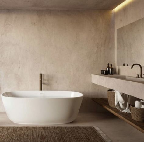 Modern Bathroom Trends, Drømme Bad, Organic Modern Bathroom, Concrete Bathroom, Bathroom Trends, Bad Design, Interior Modern, Dream Bathroom, House Bathroom