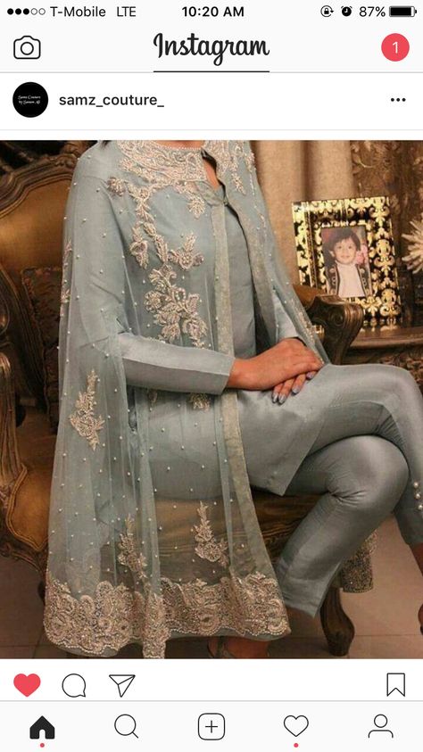 Punjabi Clothes, Net Dress Design, Baju Kahwin, Pakistani Party Wear Dresses, Pakistani Formal Dresses, Pakistani Party Wear, Pakistani Wedding Outfits, Net Dress, Pakistani Fancy Dresses