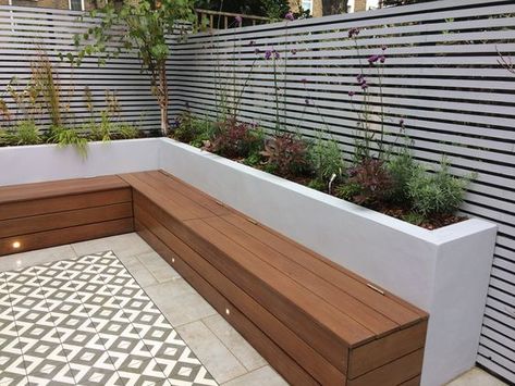 Seat With Storage, Garden Bench Seating, Backyard Seating, Back Garden Design, Cottage Garden Design, Walled Garden, Landscape Designs, Bench Seating, Have Inspiration