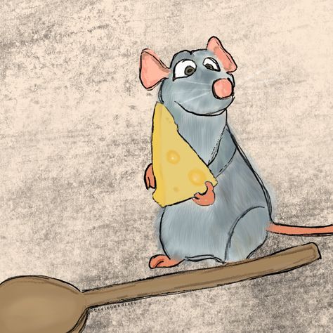 Ratatouille Remy Drawing, Disney Character Collage Drawing, Ratatouille Senior Parking Spot, Ratatouille Sketch Drawings, Easy Disney Drawing, Ratatouille Doodle, Ratatouille Disney Drawing, Ratatouille Drawing Easy, Remy Drawing