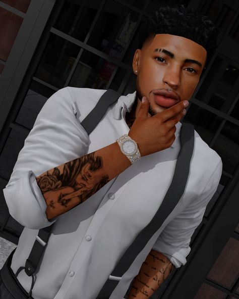 Sim Download: Deion Scully | Afrosimtric Simmer on Patreon Black Sims 4 Characters, Men Skin Details Sims 4, Sims Cc Black Male Hair, Sims 4 Cc Men Overlay, Blacksims 4 Cc, Sims 4 Beards Urban, Sims 4 Alpha Cc Skin Male, Sims 4 Cc Male Eyebrows Patreon, King Black Cinema Sims 4