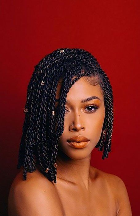 Senegal Twist, Senegalese Twist Hairstyles, Senegalese Twists, Blonde Box Braids, Short Box Braids, Jumbo Box Braids, Bob Braids, Twist Braid Hairstyles, Senegalese Twist