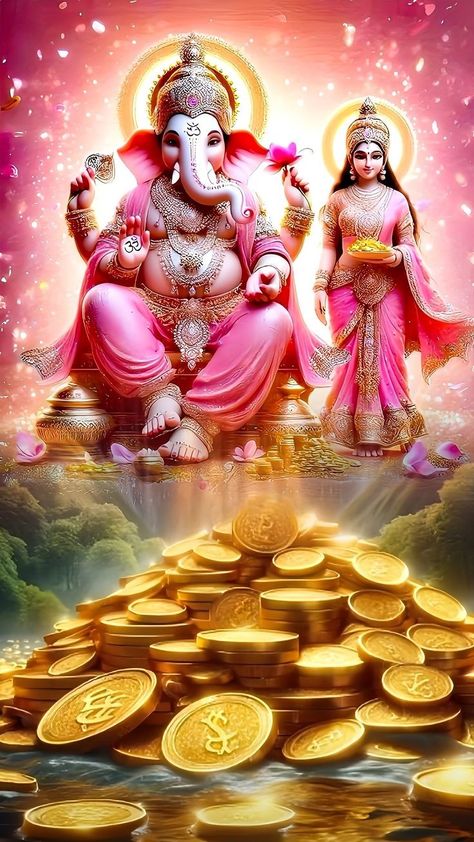 Lakshmi Ganesh Images, Mahalakshmi Goddesses Hd Wallpaper, Lakshmi Goddess, Photos Of Ganesha, God Ganesh, Indian Culture And Tradition, Hanuman Ji Wallpapers, Mike Lee, Indian Flag Wallpaper