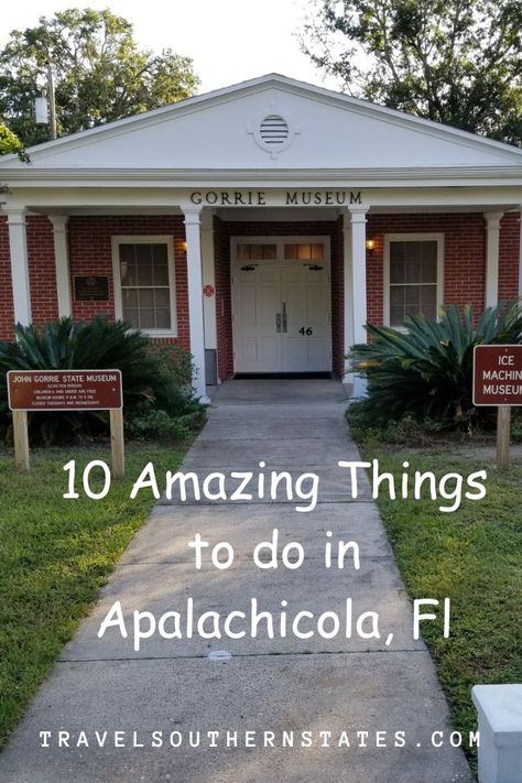 Apalachicola, Florida, a charming small coastal beach town on the Gulf Coast in Northwest Florida within ‘The Forgotten Coast’, is an inspiration for the traveling enthusiast. Reach out to read my article "What are 10 Amazing Things to do in Apalachicola, Fl?" Apalachicola has alot of attractions including museums, antiques, eateries, shopping attractions and much more! One of the museums that stands out is the John Gorrie Museum State Park that showcases the invention of the ice-making machine and indirectly the father of air-conditioning, Dr. John Gorrie. Travel on down to Apalach as the locals love to say! Coastal Beach Town, Apalachicola Florida, Weekend Family Getaways, Southern Usa, Refrigeration And Air Conditioning, Northwest Florida, Ice Making, Southern States, Couple Travel