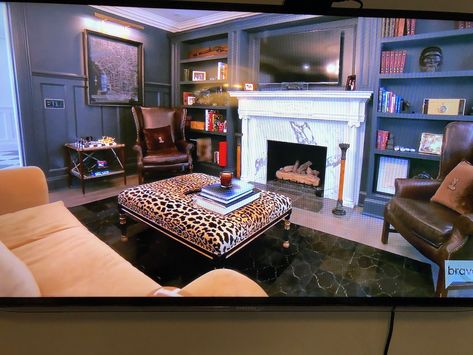 Kyle Richards den new house Kyle Richards House Interior, Kyle Richards New Home, Kyle Richards New House, Kyle Richards House, French Eclectic Decor, Whiskey Room, Eclectic House, Kyle Richards, Living Room Lounge