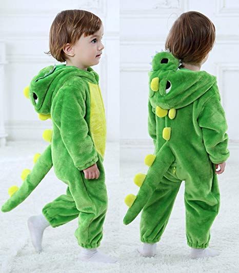 Tonwhar Toddler Infant Tiger Dinosaur Animal Fancy Dress Costume 100% flannel Lining：100% cotton Made of high-quality flannel,soft,durable,breathable and comfortable to wear Cartoon Animal：Tiger, Dinosaure,Leopard，Elephant All of our costumes are machine washable and can stand repeated cleanings without losing their shape. Multi-Function( Cosplay Costumes,Pyjama,Sleepwear,Home Casual,Party,birthday,halloween,etc. ) Toddler Dinosaur Costume, Baby Animal Costumes, Costume Dinosaure, Dinosaur Outfit, Captain America Costume, Dinosaur Costume, Animal Costumes, Boys And Girls Clothes, Onesie Pajamas